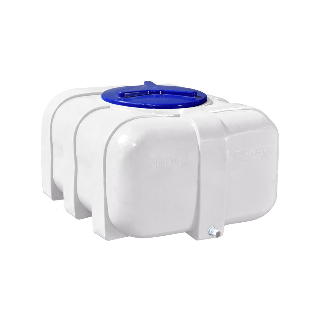 Ємність для води Рото Європласт квадратна харчова 200 л овал біла (13) - зображення 1