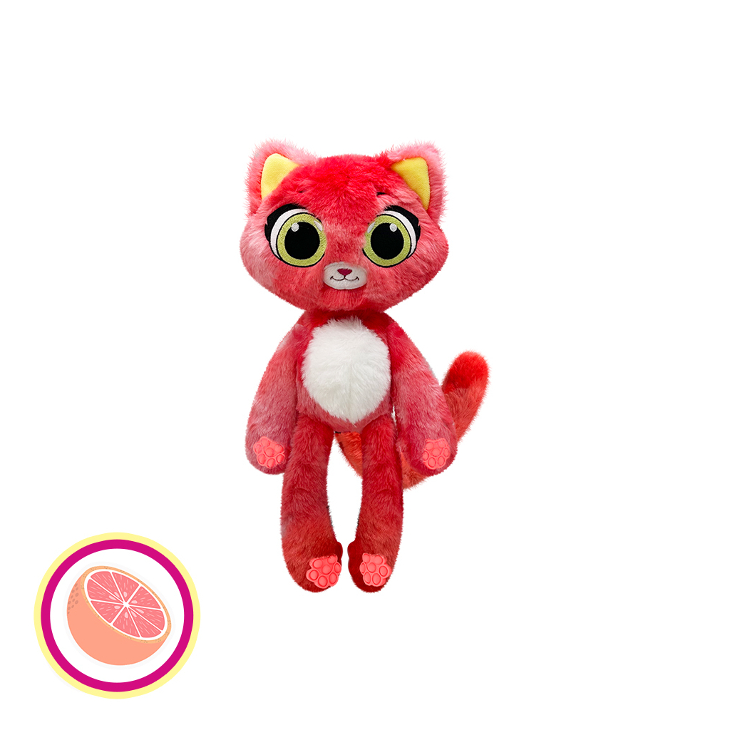 М'яка іграшка Bubble Pops Грепфрутова кішка 20 см (2402005/12) - зображення 1