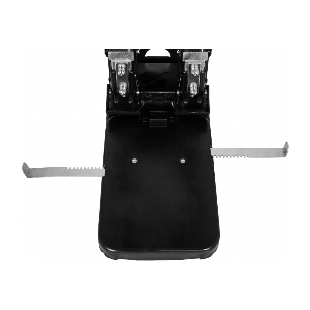 Діркопробивач Economix металевий корпус з лінійкою, до 100 аркушів чорний (E40126) - зображення 8