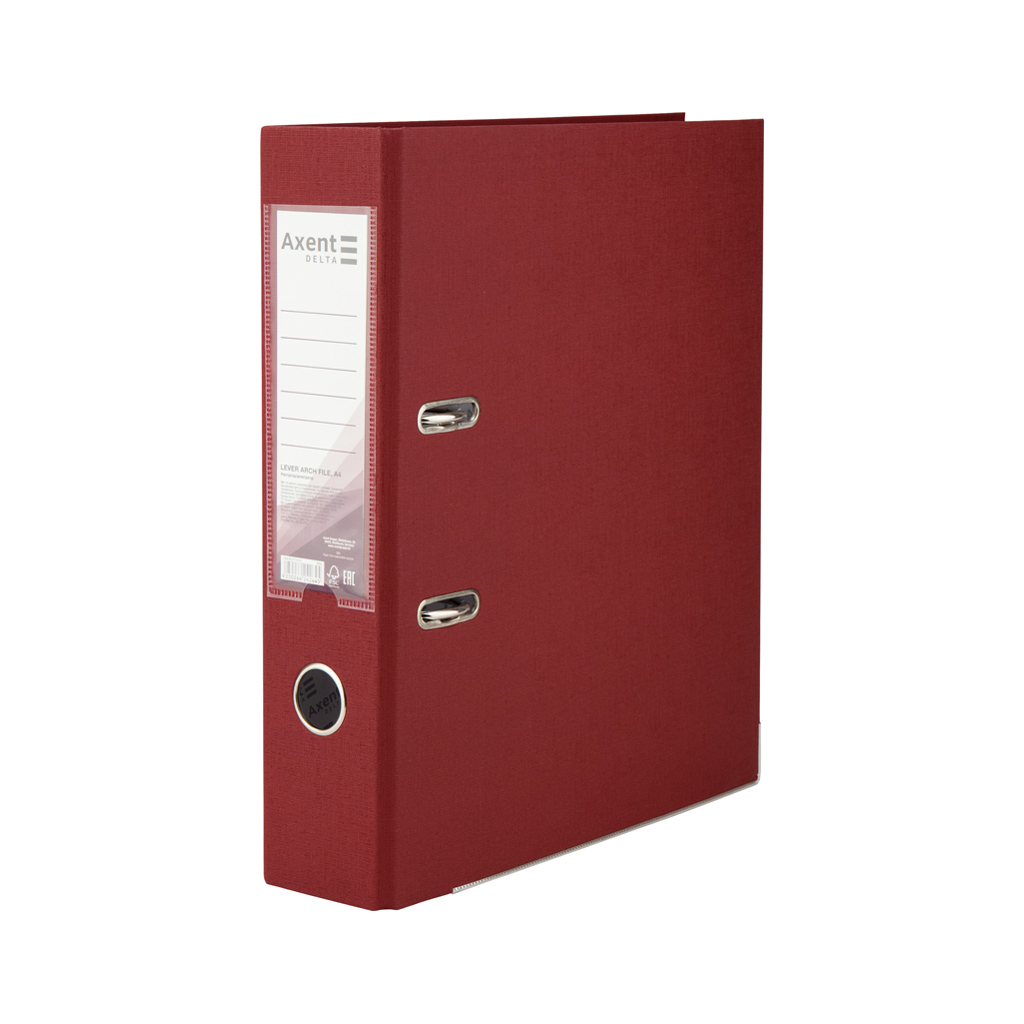 Папка - реєстратор Delta by Axent А4 7,5 см РР Вишнева (D1714-37C) - зображення 1
