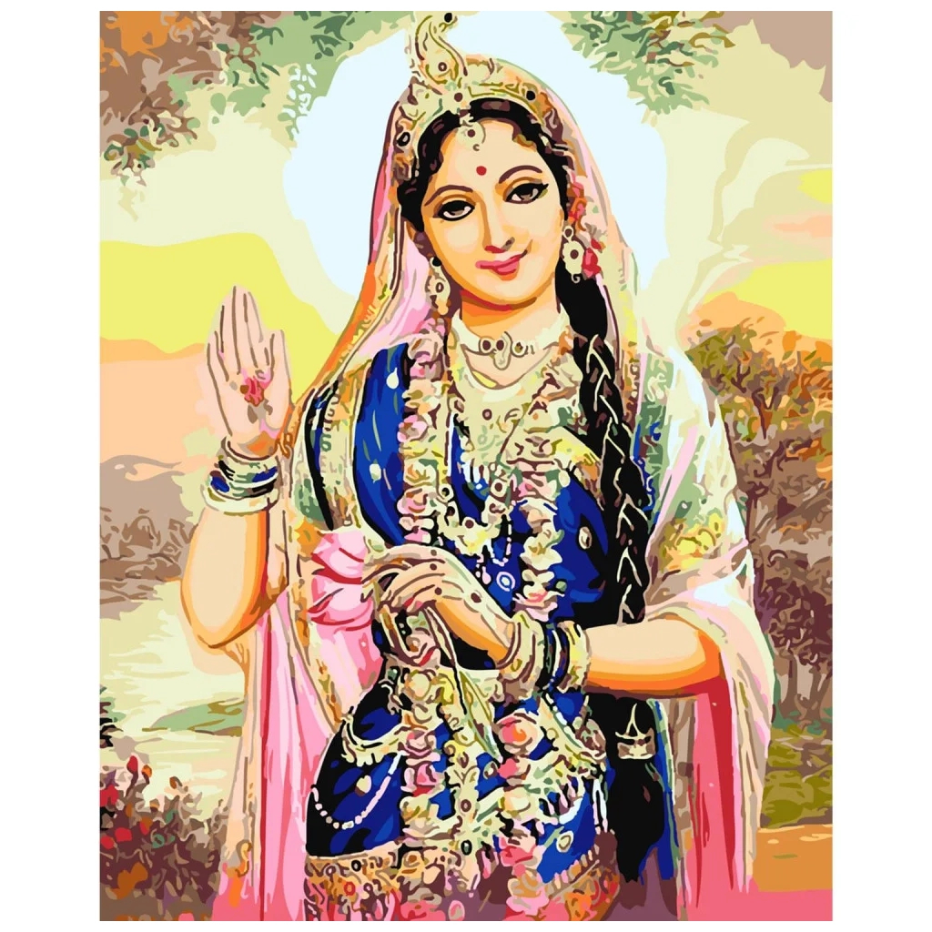 Картина по номерам Strateg Принцеса Індії 40х50 см (SY6231) - изображение 1