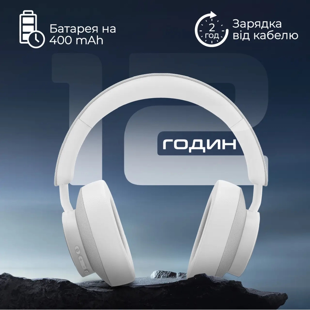 Навушники Promate Takt White (takt.white) - зображення 4