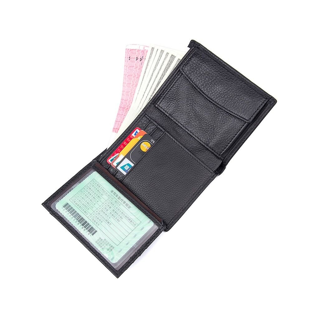 Гаманець Vintage Шкіряний Чорний (14598) - изображение 10