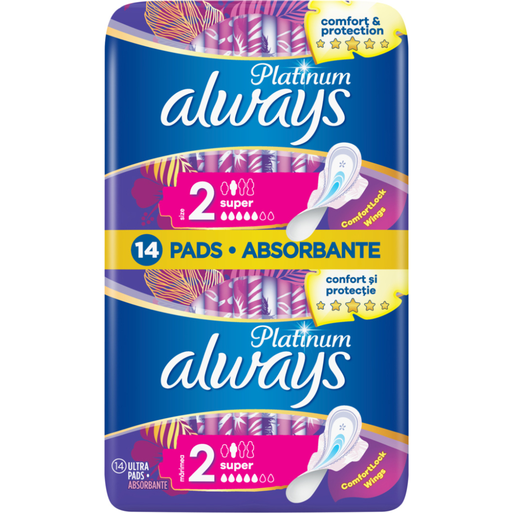 Гігієнічні прокладки Always Platinum Super (Розмір 2) 14 шт. (8001090444998) - зображення 2