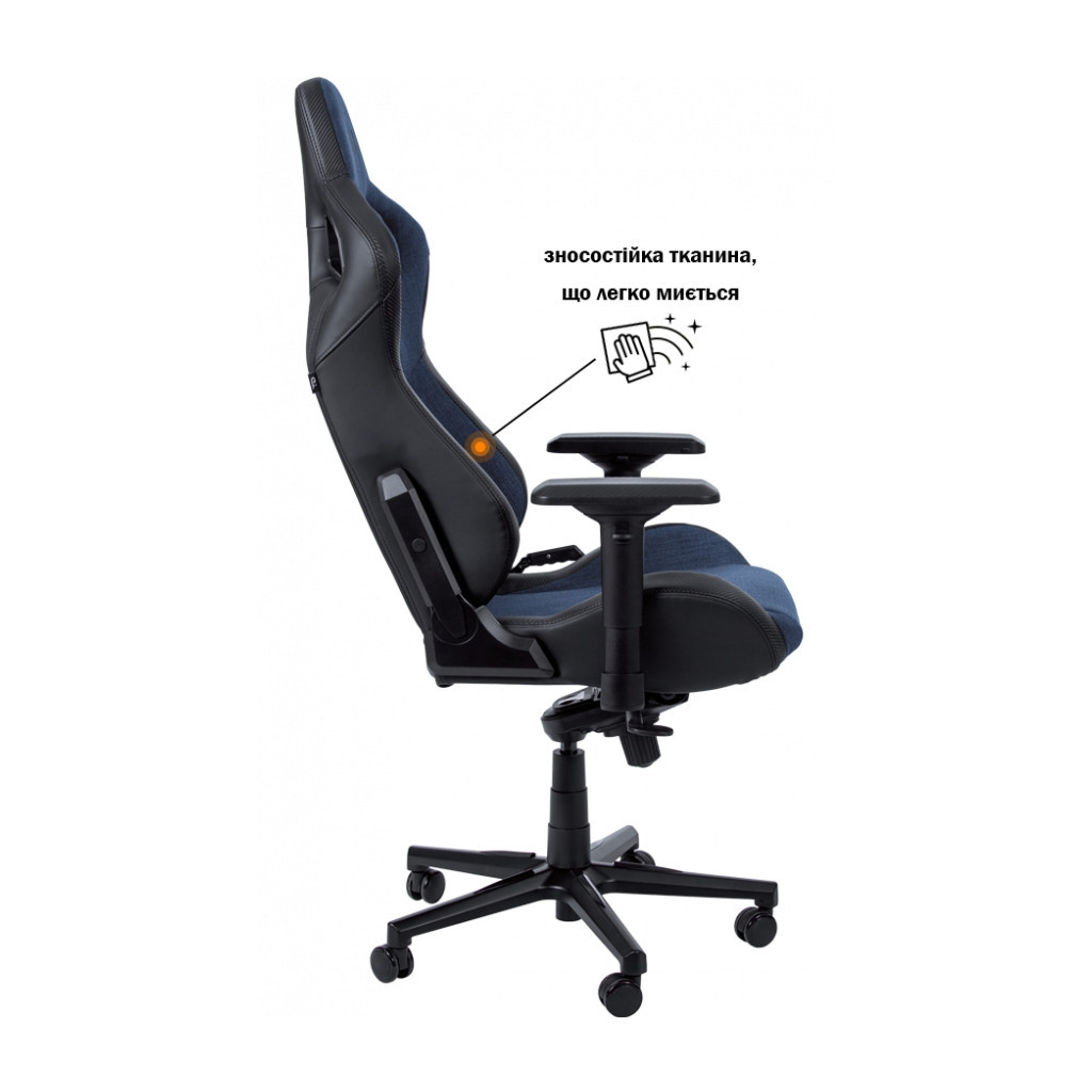 Крісло ігрове GT Racer X-8005 Dark Blue/Black - зображення 3