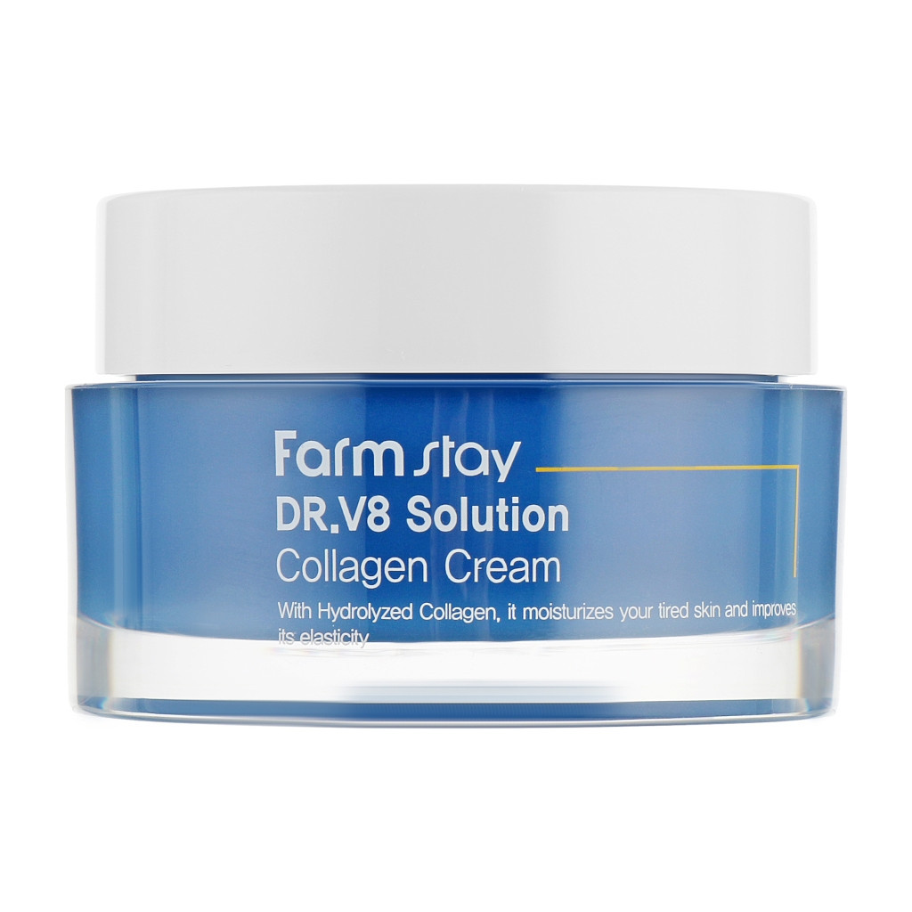 Крем для обличчя FarmStay DR.V8 Solution Collagen Cream Антивіковий з колагеном 50 мл (8809624723614) - зображення 1