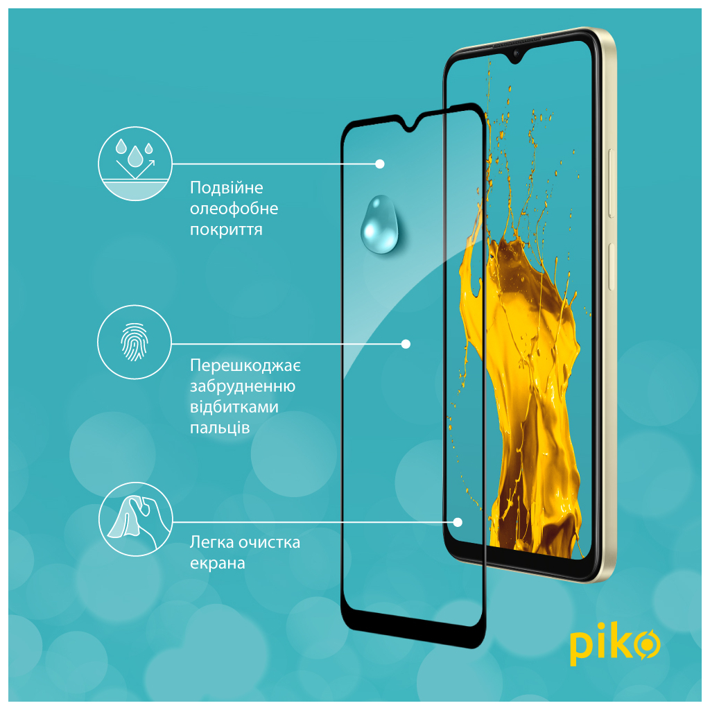 Скло захисне Piko Full Glue Oppo A38 4G Black (1283126588617) - изображение 4