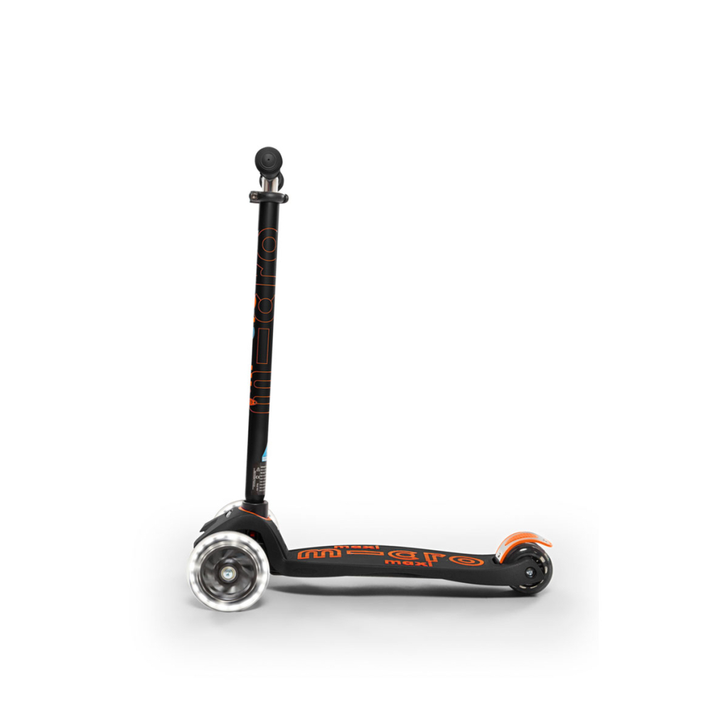 Самокат Micro Maxi Deluxe black/orange LED (MMD143) - зображення 2