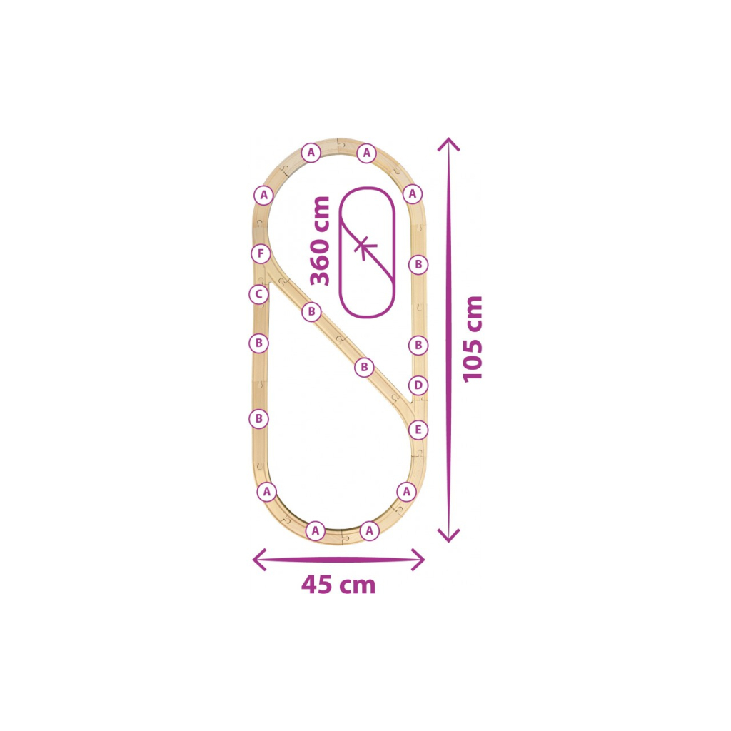 Залізниця Eichhorn Подорож на ферму, 41 елемент 360 см (100001268) - зображення 4