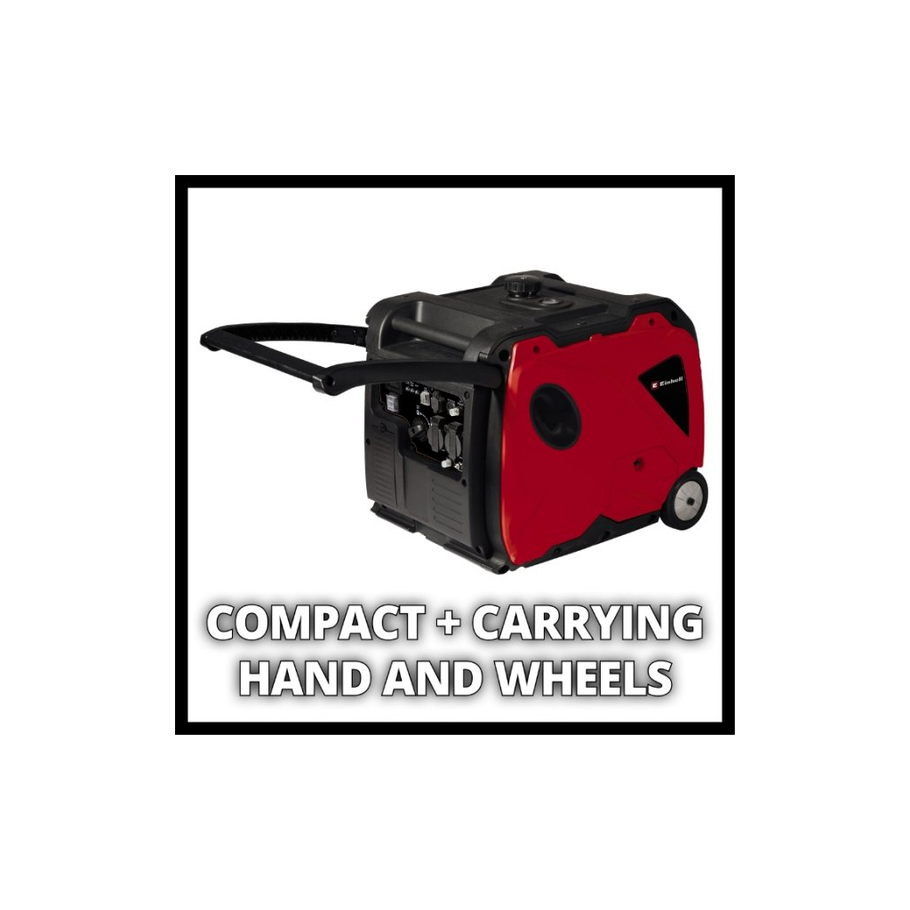 Генератор Einhell інверторний TE-IG 3500, 230В, 3.2кВт (макс. 3.3кВт), електростарт, 8.3л, 50кг (4152620) - зображення 3