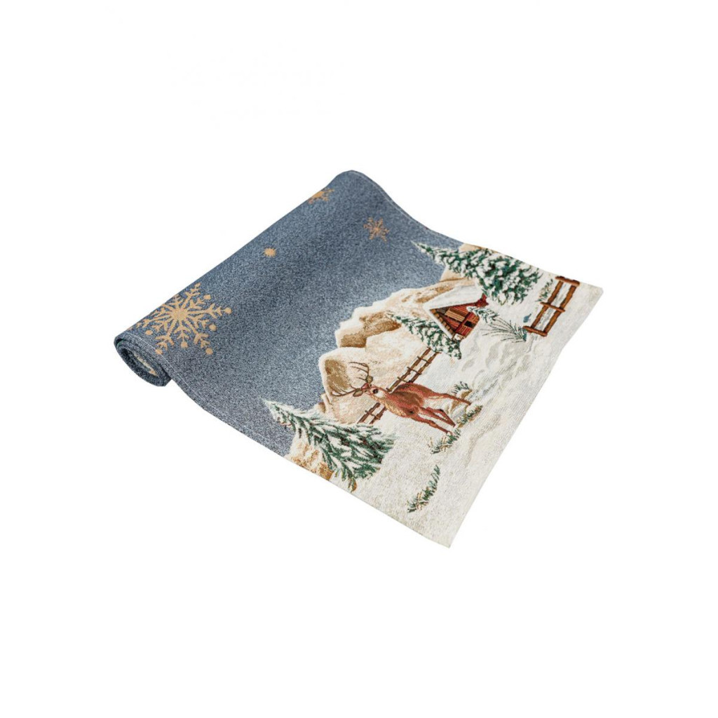 Доріжка на стіл Прованс гобеленова Блакитне сяйво 40х140 см (4823093450165) - зображення 1