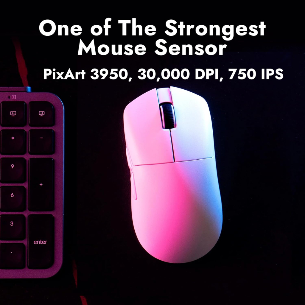 Мишка Lemokey G1 USB-A/USB-C/Wireless 8K White (G1-A2) - зображення 5