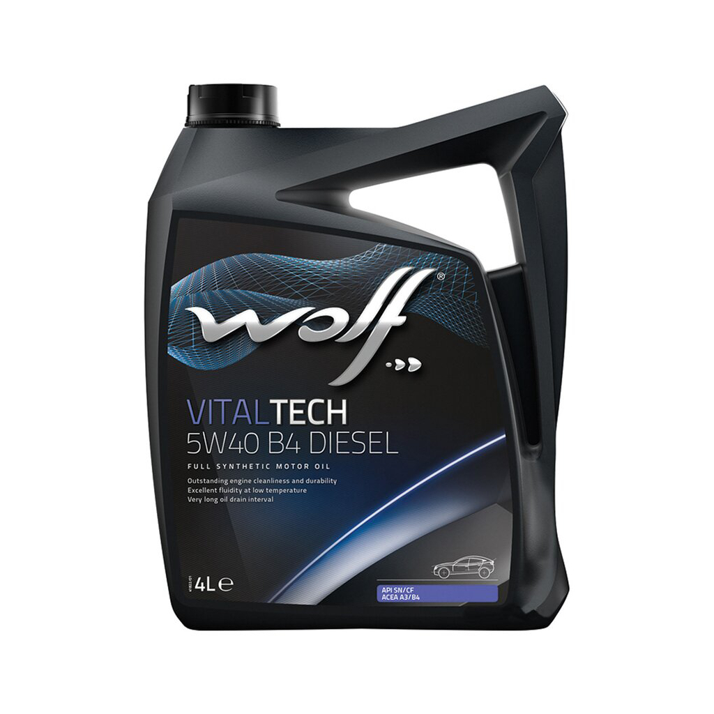 Моторна олива Wolf VITALTECH 5W40 B4 DIESEL 4л (8334009) - зображення 1
