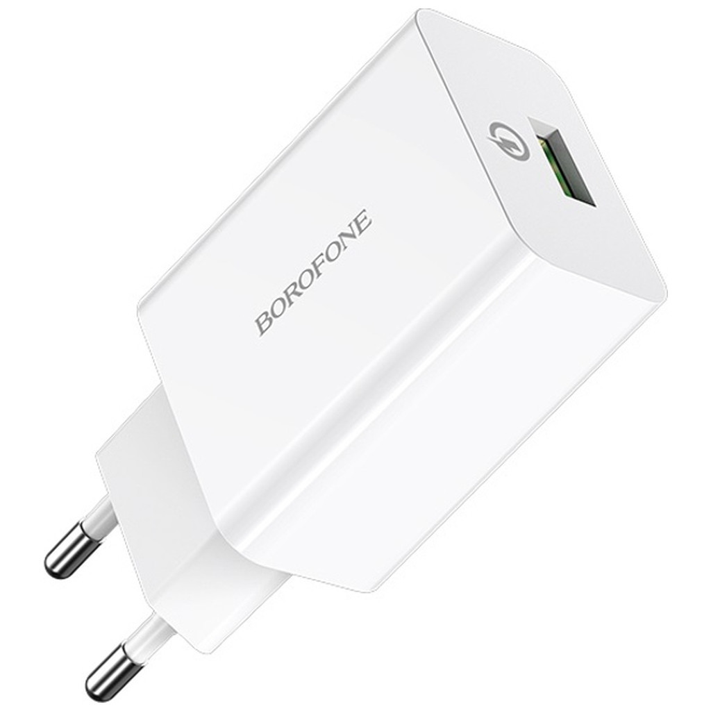 Зарядний пристрій BOROFONE BA21A White (BA21AW) - зображення 1