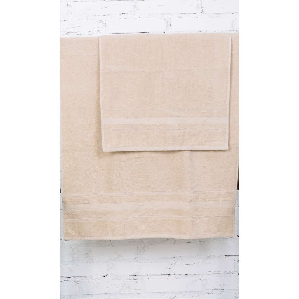 Рушник MirSon набір банних 5084 Elite SoftNess Beige 50х90, 70х140 (2200003960884) - зображення 3