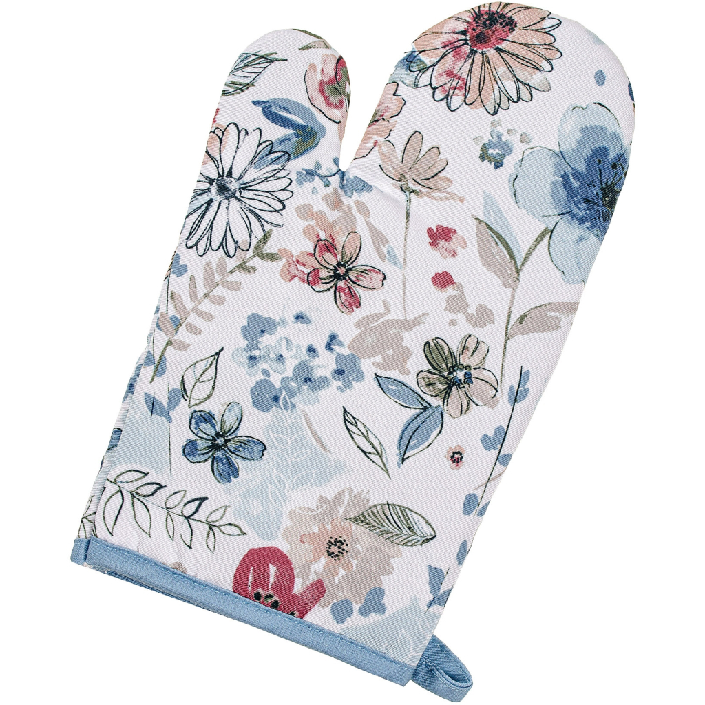 Кухонна прихватка Home Line Рукавиця Квіти 17x28 см (182822) - зображення 1