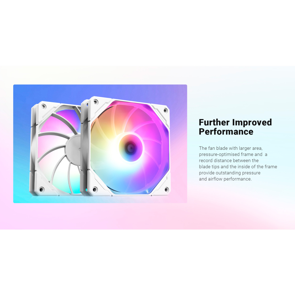 Кулер до корпусу ID-Cooling TF-12025-PRO ARGB REVERSE WHITE - зображення 11