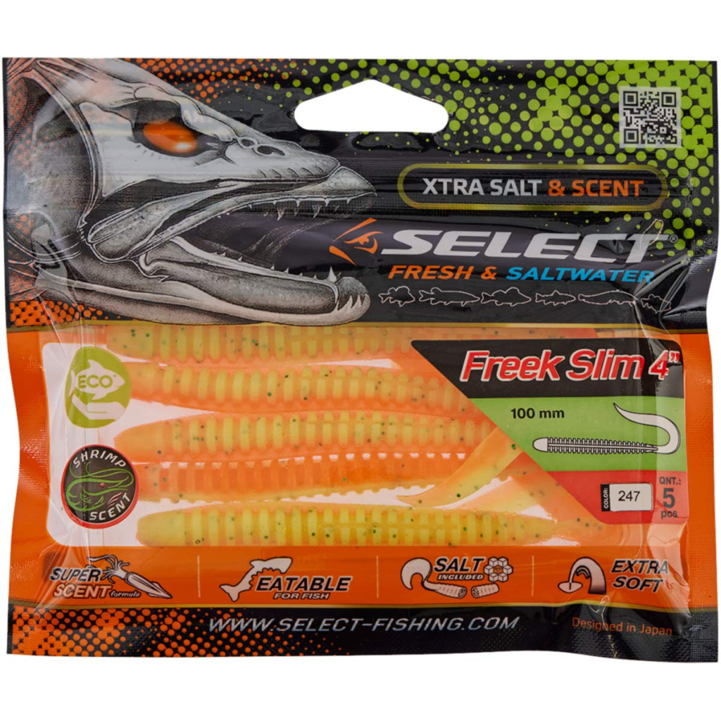 Силікон рибальський Select Freek Slim 4" 247 (5 шт/уп) (1870.72.63) - зображення 2
