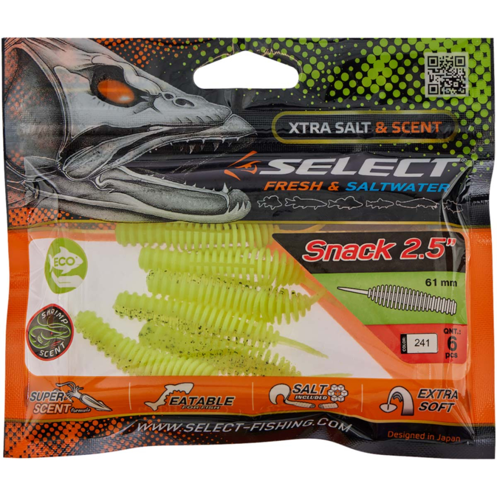 Силікон рибальський Select Snack 2.5" 241 (6 шт/уп) (1870.72.90) - зображення 2