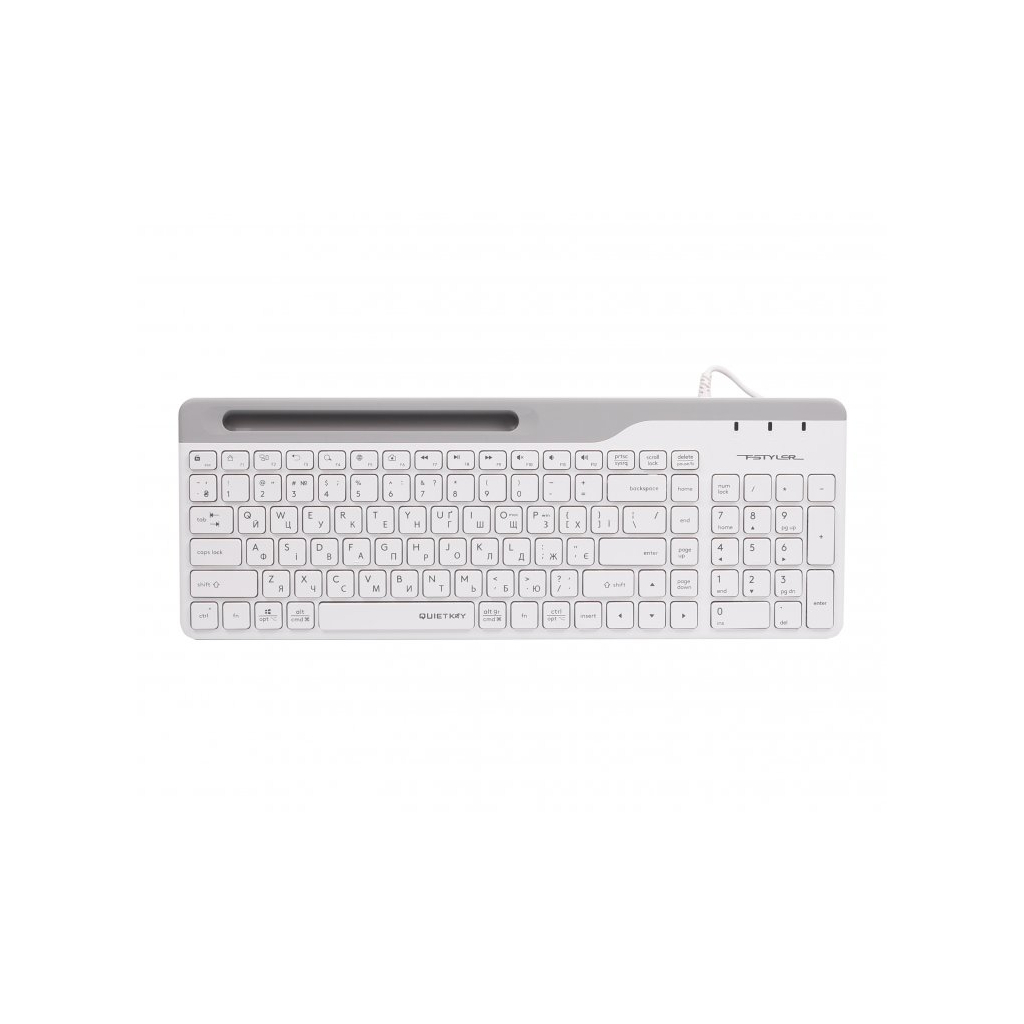 Клавіатура A4Tech FK25 USB White - зображення 1