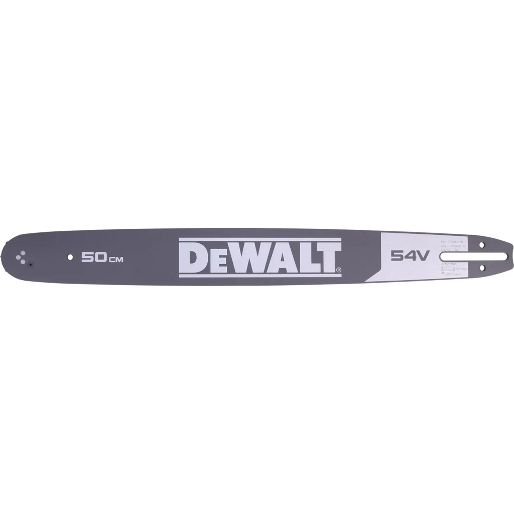 Шина для ланцюгової пили DeWALT 3/8", 1.3 мм, довжина 20"/50 см (DT20689) - зображення 1