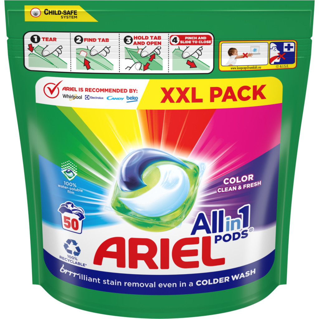 Капсули для прання Ariel Pods Все-в-1 Color 50 шт. (8001090250681) - изображение 2