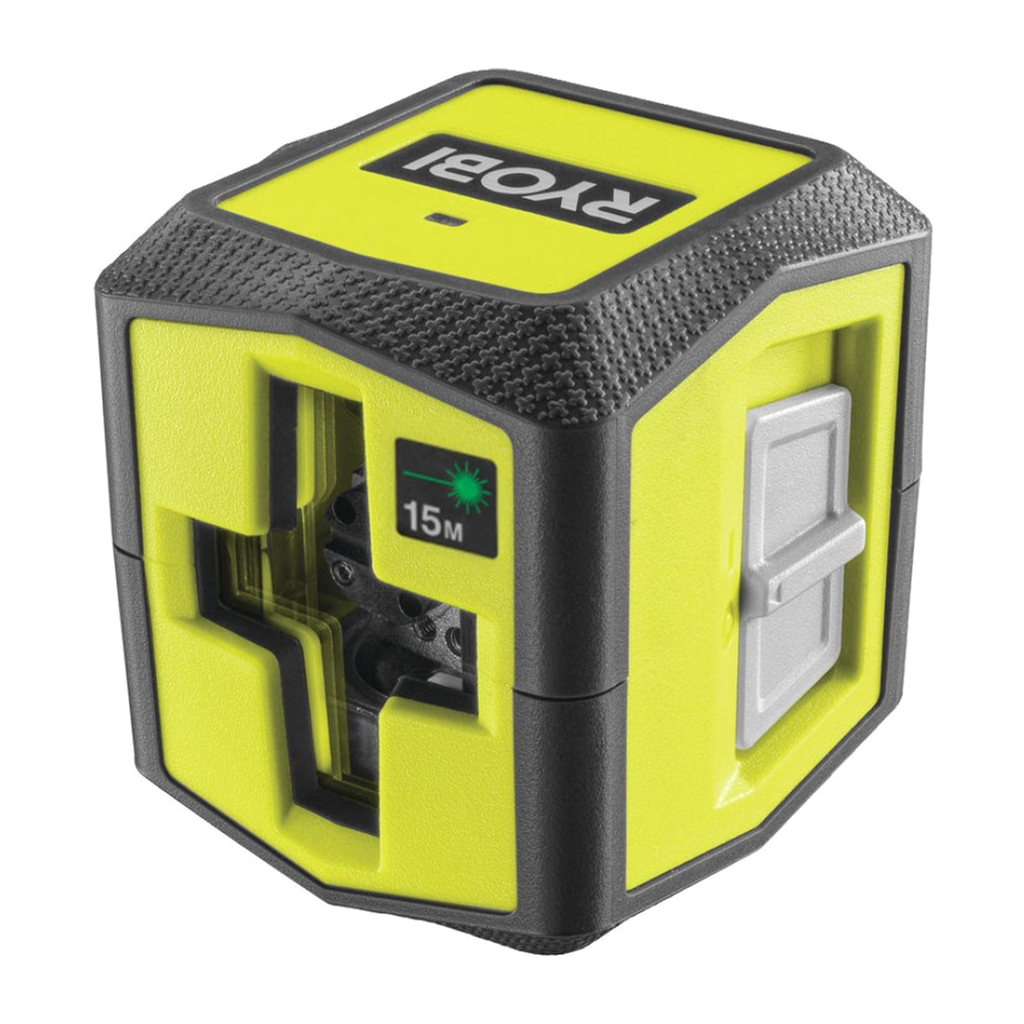 Лазерний нівелір Ryobi RBCLLG1 до 15м, перехресний, зелений промінь (5133004864) - зображення 1
