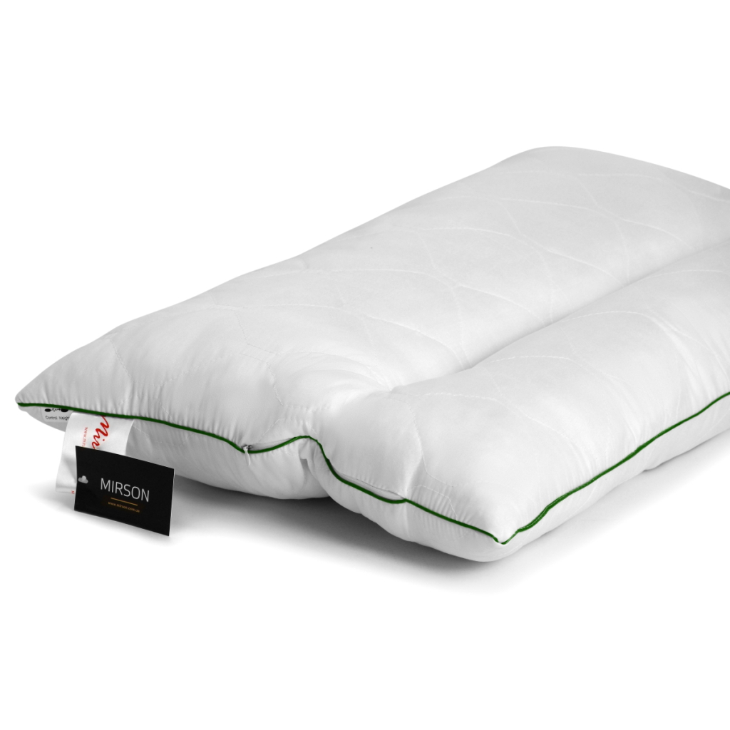 Подушка MirSon ортопедична Premium Eco Aloe Vera 147 Середня 50x70 см (2200000393029) - зображення 4