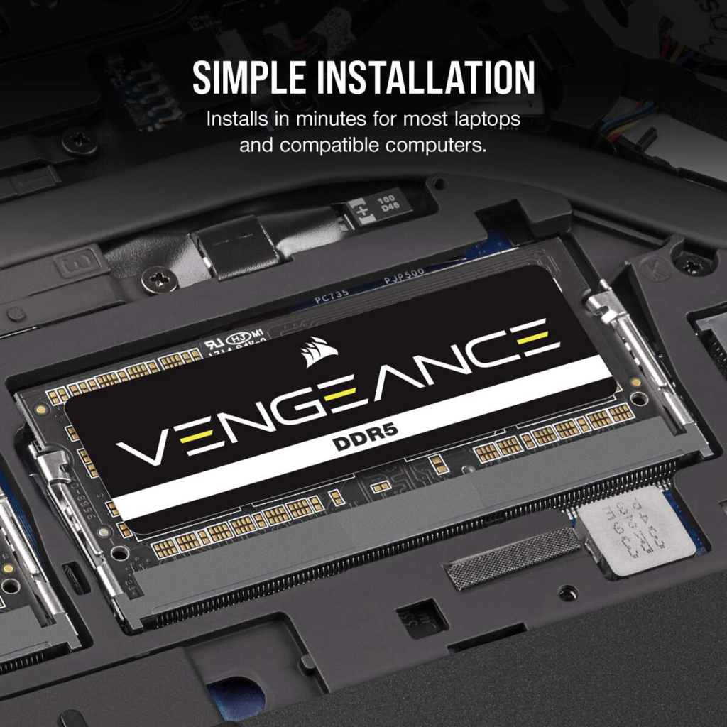Модуль пам'яті для ноутбука SoDIMM DDR5 16GB 4800 MHz Vengeance Corsair (CMSX16GX5M1A4800C40) - изображение 6