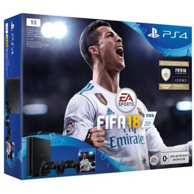Ігрова консоль Sony PlayStation 4 Slim 1Tb Black (FIFA 18/DS4/ PS+14Day) (9915966) - зображення 10