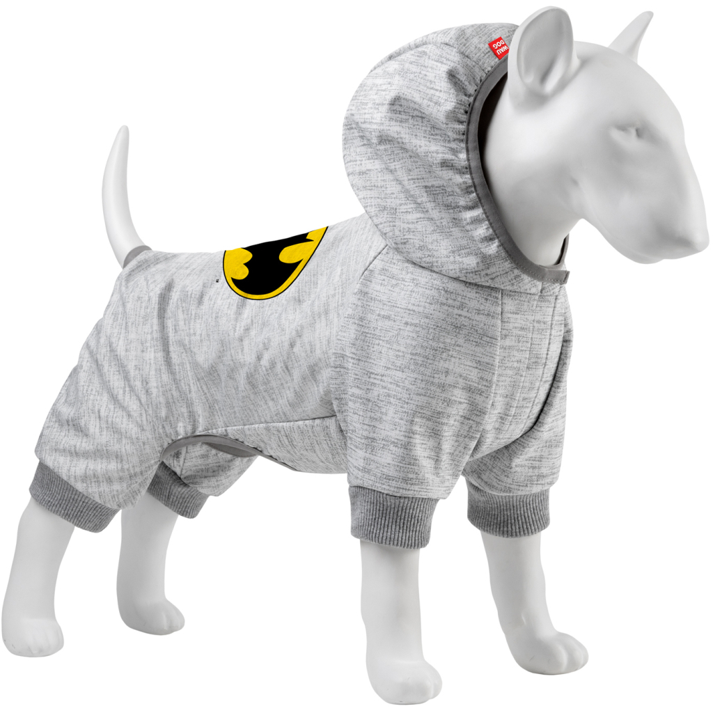 Комбінезон для тварин Collar WAUDOG Clothes "Бетмен лого" софтшелл S30 B 50-55 см, С 35-39 см (304-2001) - зображення 1