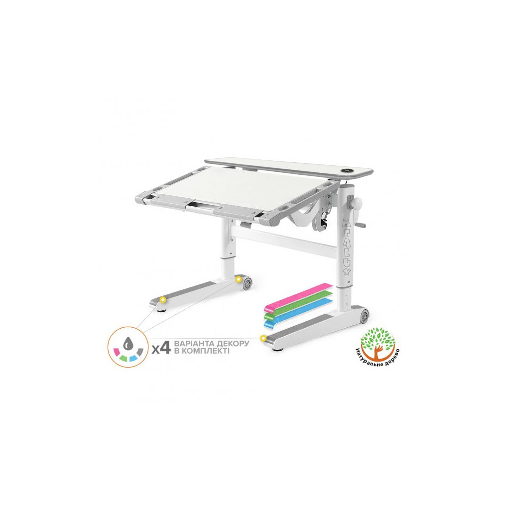 Парта Mealux Ergowood M Multicolor TG Energy (BD-800 TG/MC Energy) - изображение 2