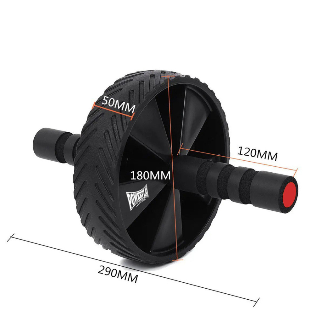 Ролик для преса PowerPlay AB Wheel Pro Чорний (PP_4344_Black) - изображение 10