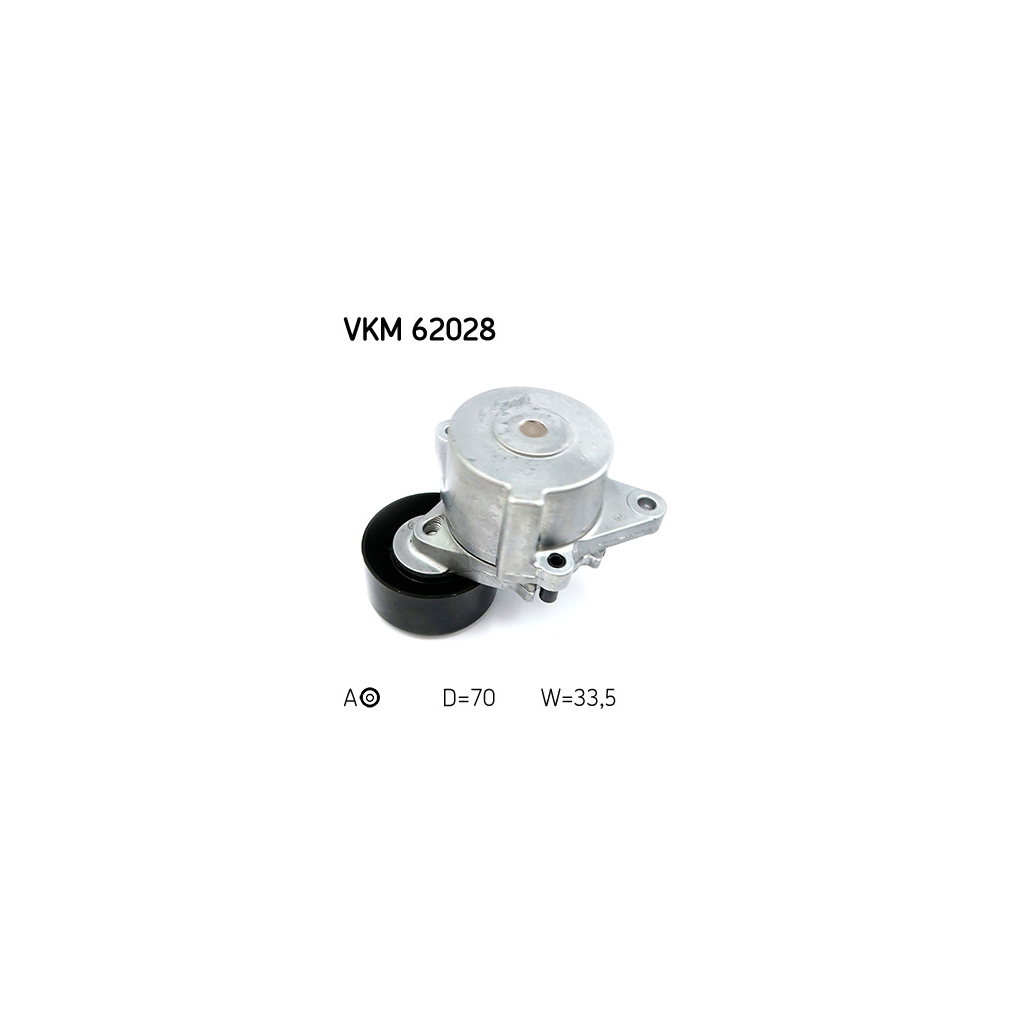 Натягувач ременя з роликом SKF VKM 62028 - зображення 2