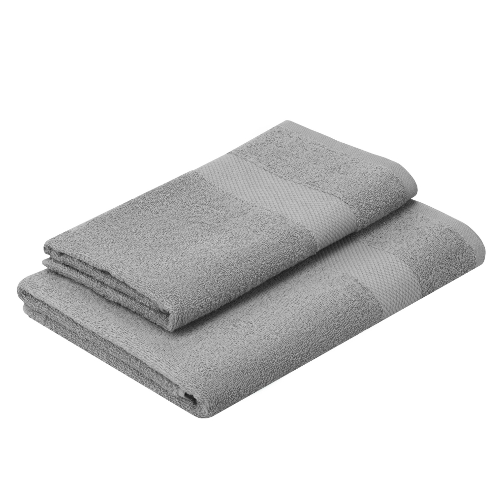 Рушник Ardesto набір махрових Essence 50х90 см, 70х140 см, 2шт, 100% бавовна, сірий (ART2358GR) - зображення 2