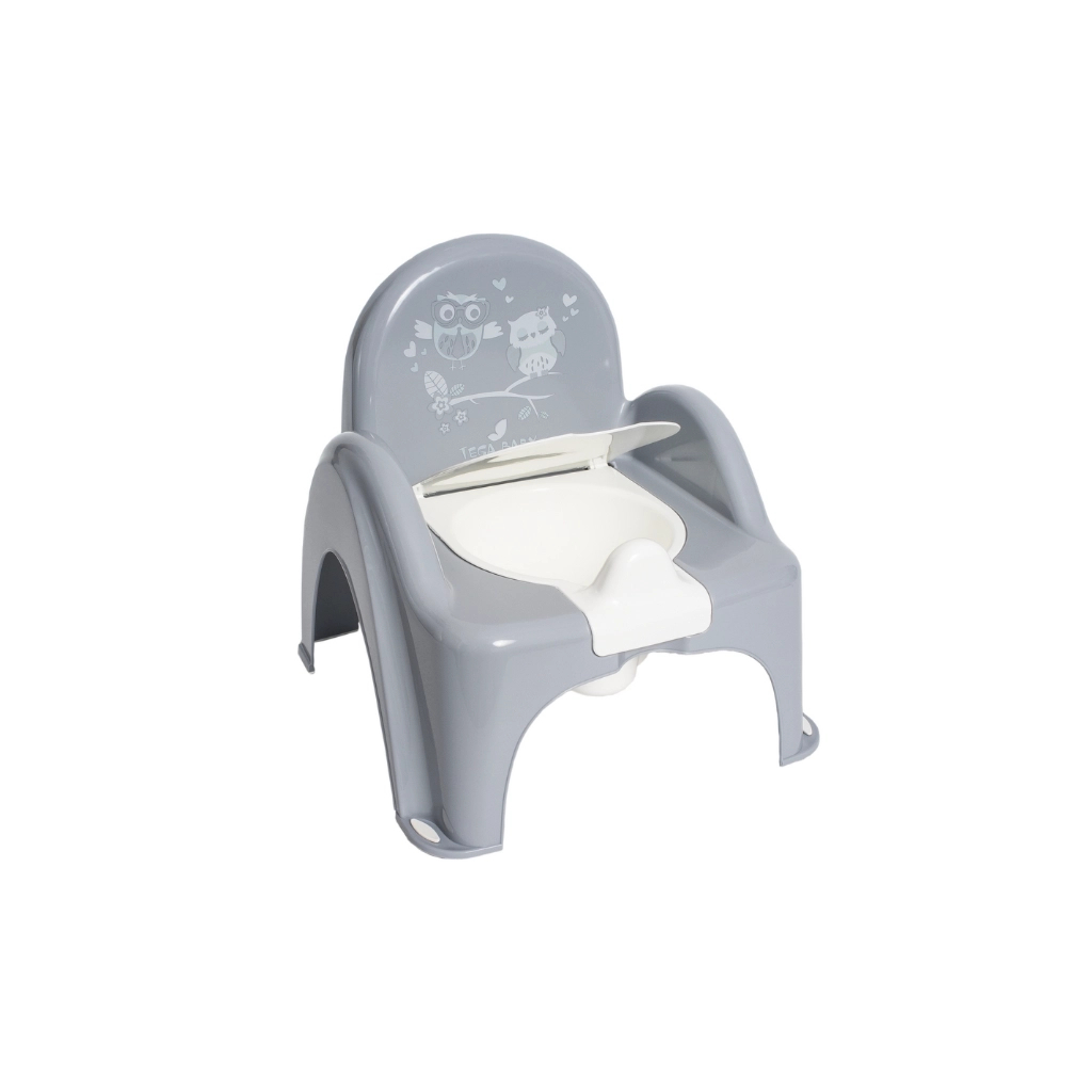 Горщик Tega Baby OWLS стілець,з музикою, антиковзкий grey (PO-064-106) - зображення 1