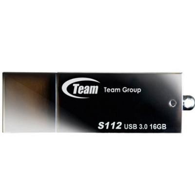 USB флеш накопичувач Team 16GB S112 Black USB 3.0 (TS112316GB01) - зображення 1
