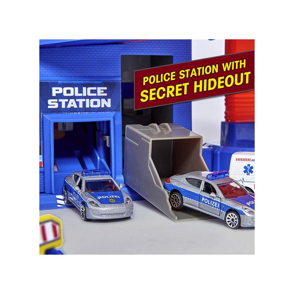 Ігровий набір Majorette Гараж. Супермісто 7 рівнів 6 металевих машинок (2059989) - зображення 10