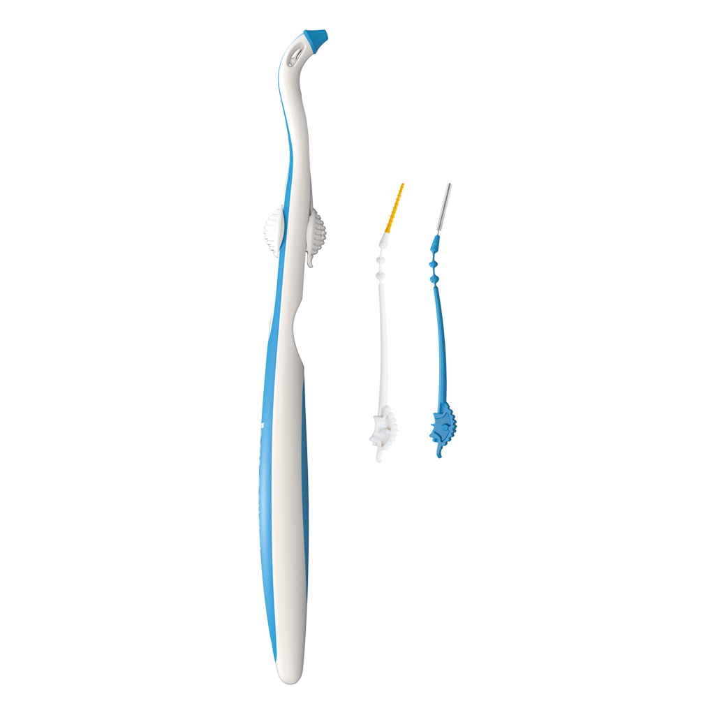 Щітки для міжзубних проміжків Paro Swiss slider держатель + змінні щітки 3 шт. (7610458010303) - изображение 1