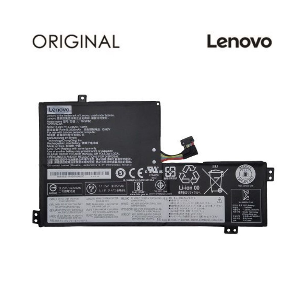 Акумулятор до ноутбука Lenovo 100e Chromebook (L17M3PB0) 11.25V 3895mAh (NB481316) - зображення 1
