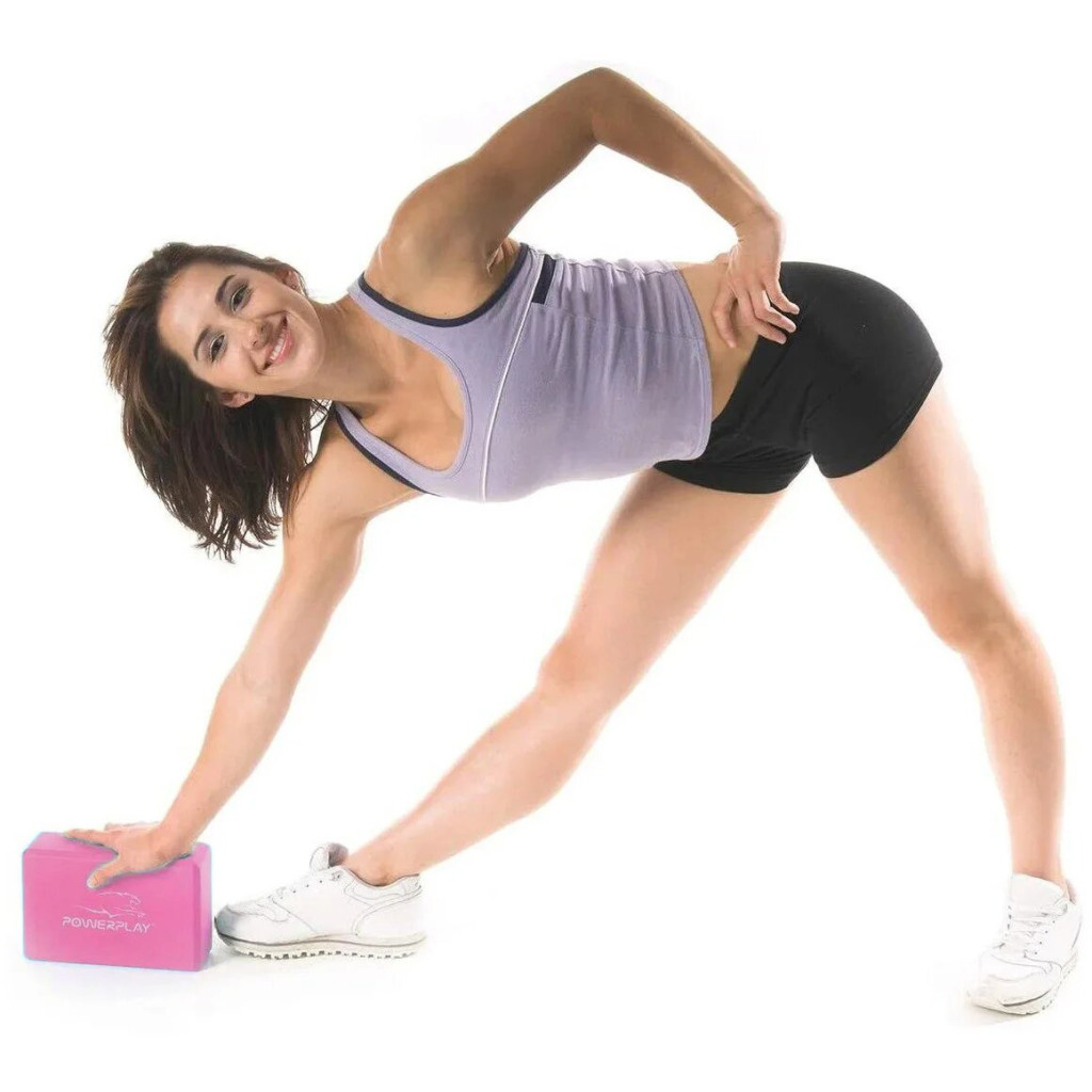 Блок для йоги PowerPlay 4006 Yoga Brick Рожевий (PP_4006_Pink_Yoga_Brick) - зображення 3