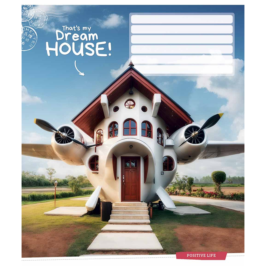 Зошит Школярик Dream house 12 аркушів клітинка (012-3530K) - зображення 3