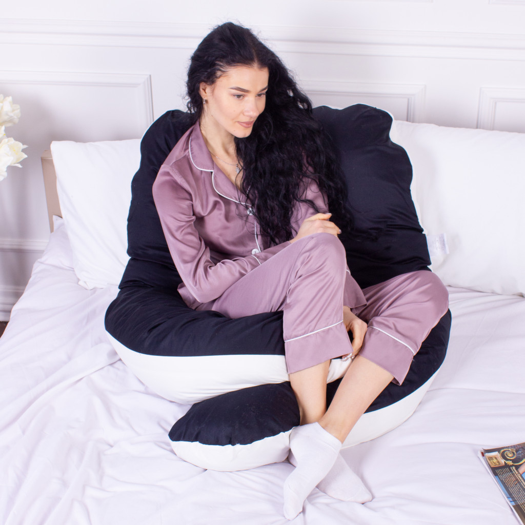 Подушка MirSon для вагітних та відпочинку Delicate Satin №8029 U-подібна Classic (2200006178675) - изображение 7