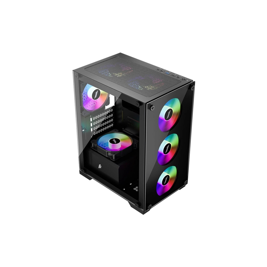 Корпус 1stPlayer X2-M-BK-4F1 - зображення 5