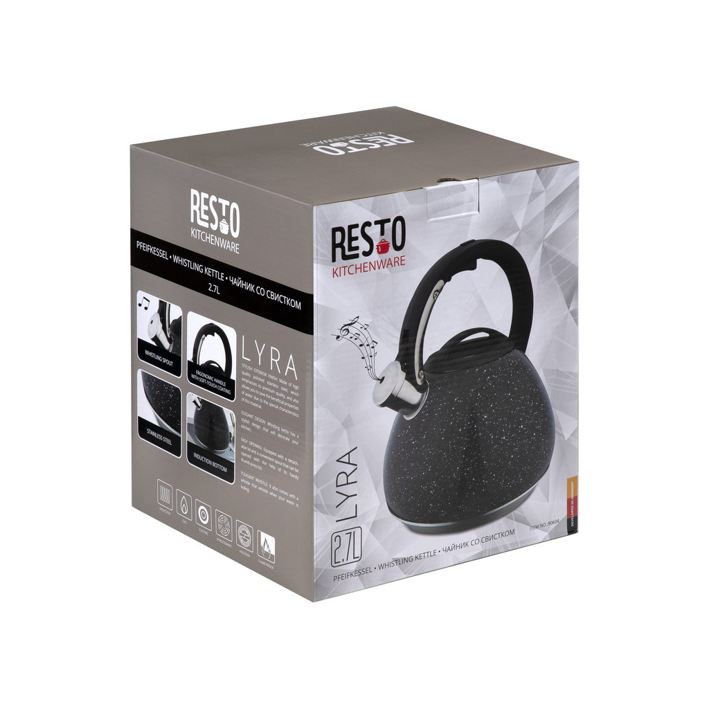 Чайник Resto Lyra 2.7 л Чорний (90604) - зображення 9