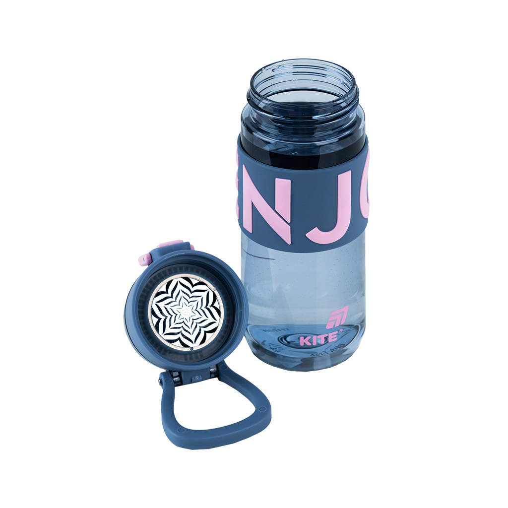 Пляшка для води Kite 550 мл сіро-рожева (K25-1232-2) - зображення 4