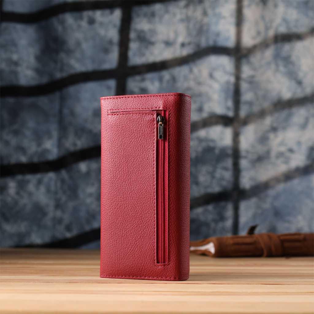 Гаманець ST Leather З натуральної шкіри Червоний (23096) - зображення 10