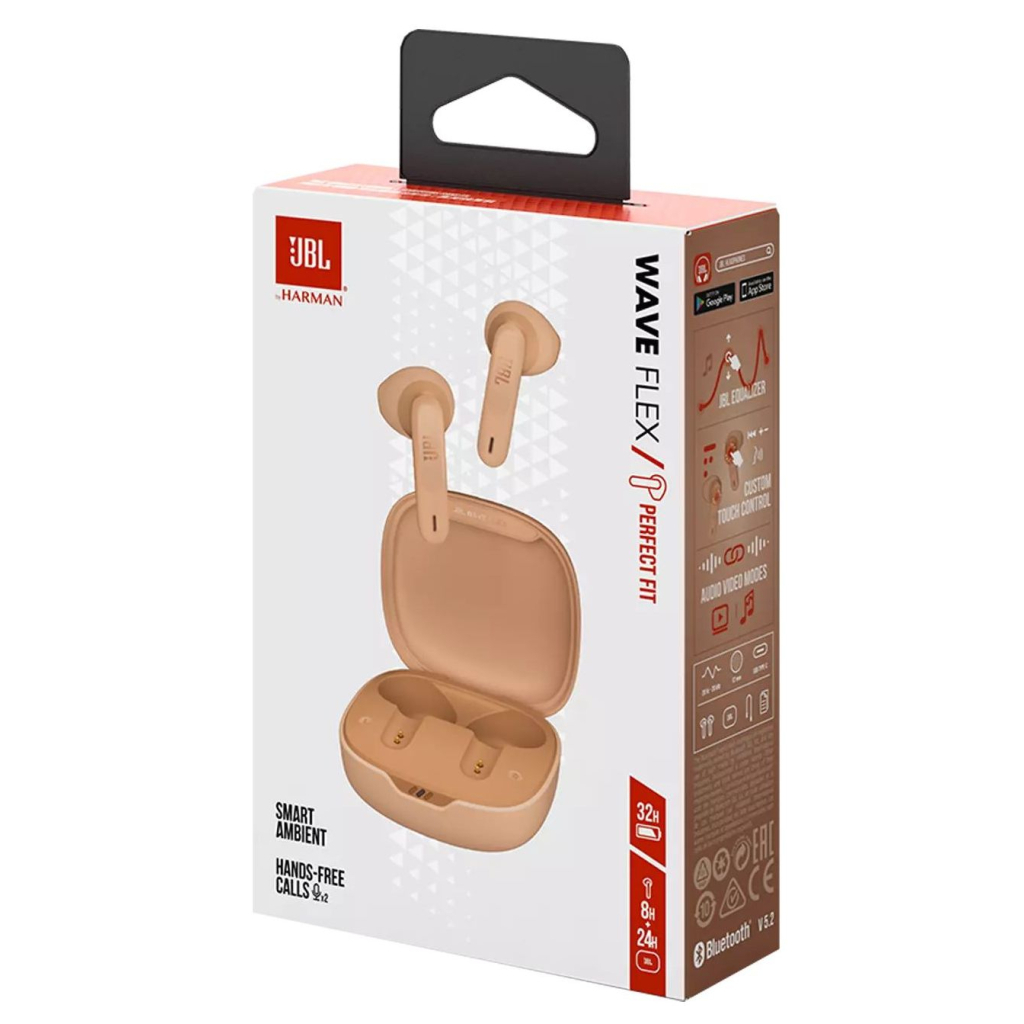 Навушники JBL Wave Flex TWS Beige (JBLWFLEXBEG) - зображення 10