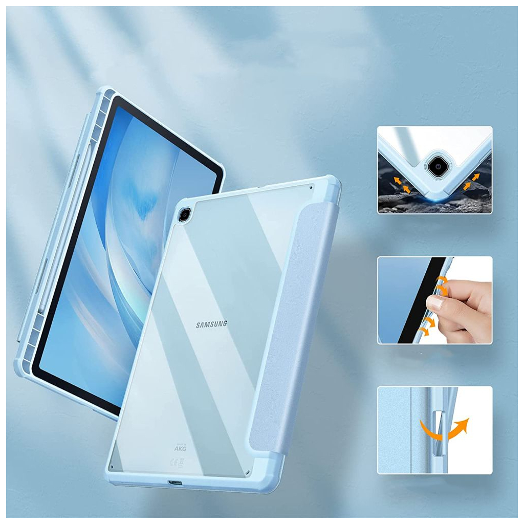 Чохол до планшета BeCover Soft Edge PM Lenovo Tab M10 Plus TB-125F (3rd Gen)/K10 Pro TB-226 10.61" Light Blue (708370) - зображення 3
