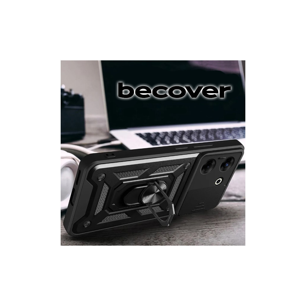 Чохол до мобільного телефона BeCover Military Tecno Camon 20 Pro (CK7n) Black (710003) - зображення 4